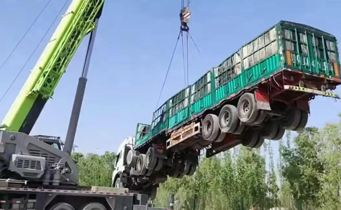 沙湾区道路脱困救援案例